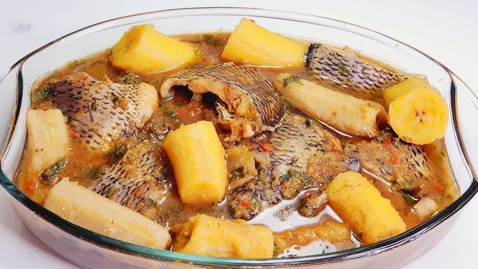 Fish Pepper Soup (10L) hero presentation from Smoky Bowls, authentic Nigerian food in Melbourne.